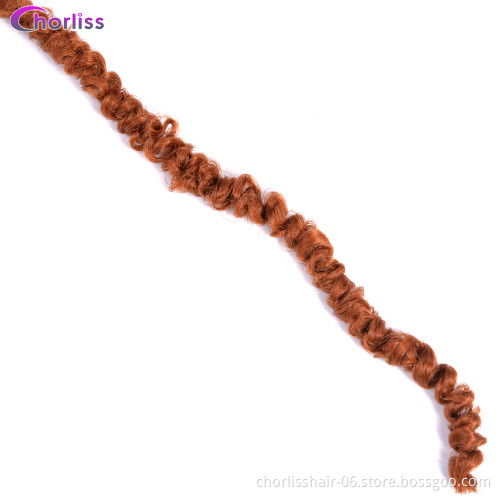 High Quality Freetress Spring Twist Locs Curly Fluffy Passion Twist Synthetic Braiding Hair Extensions Crochet Braids For Women